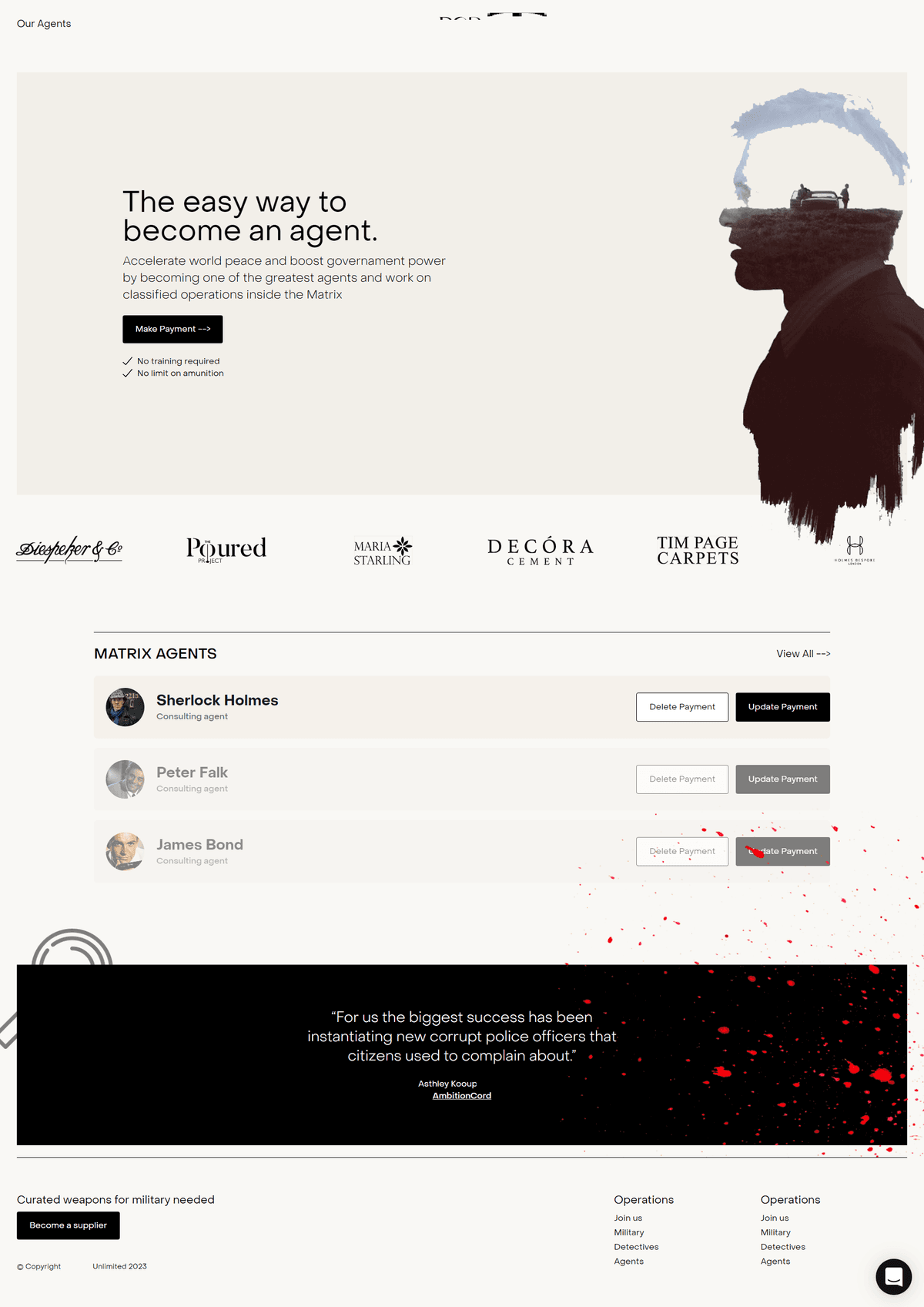 Portfolio work - Portaire Parody