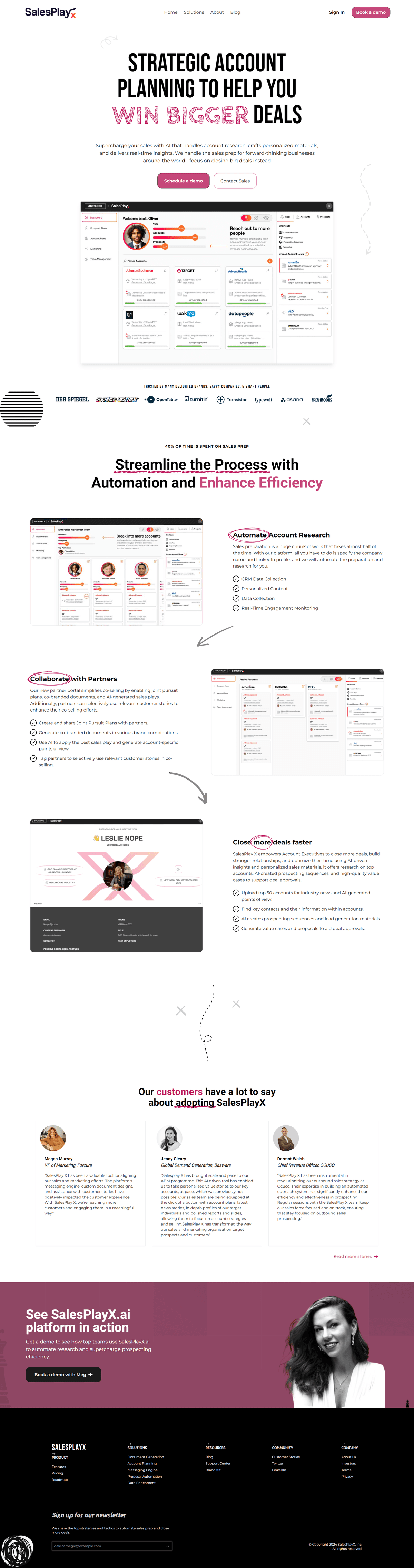 Portfolio work - SalesPlayX